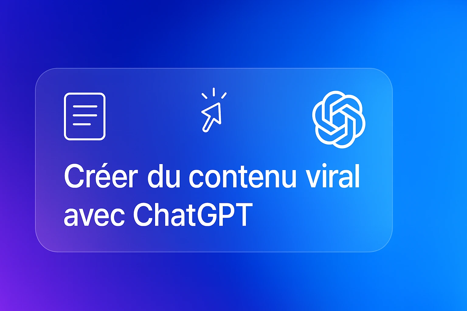 visuel de la création de contenu viral avec l’intelligence artificielle ChatGPT