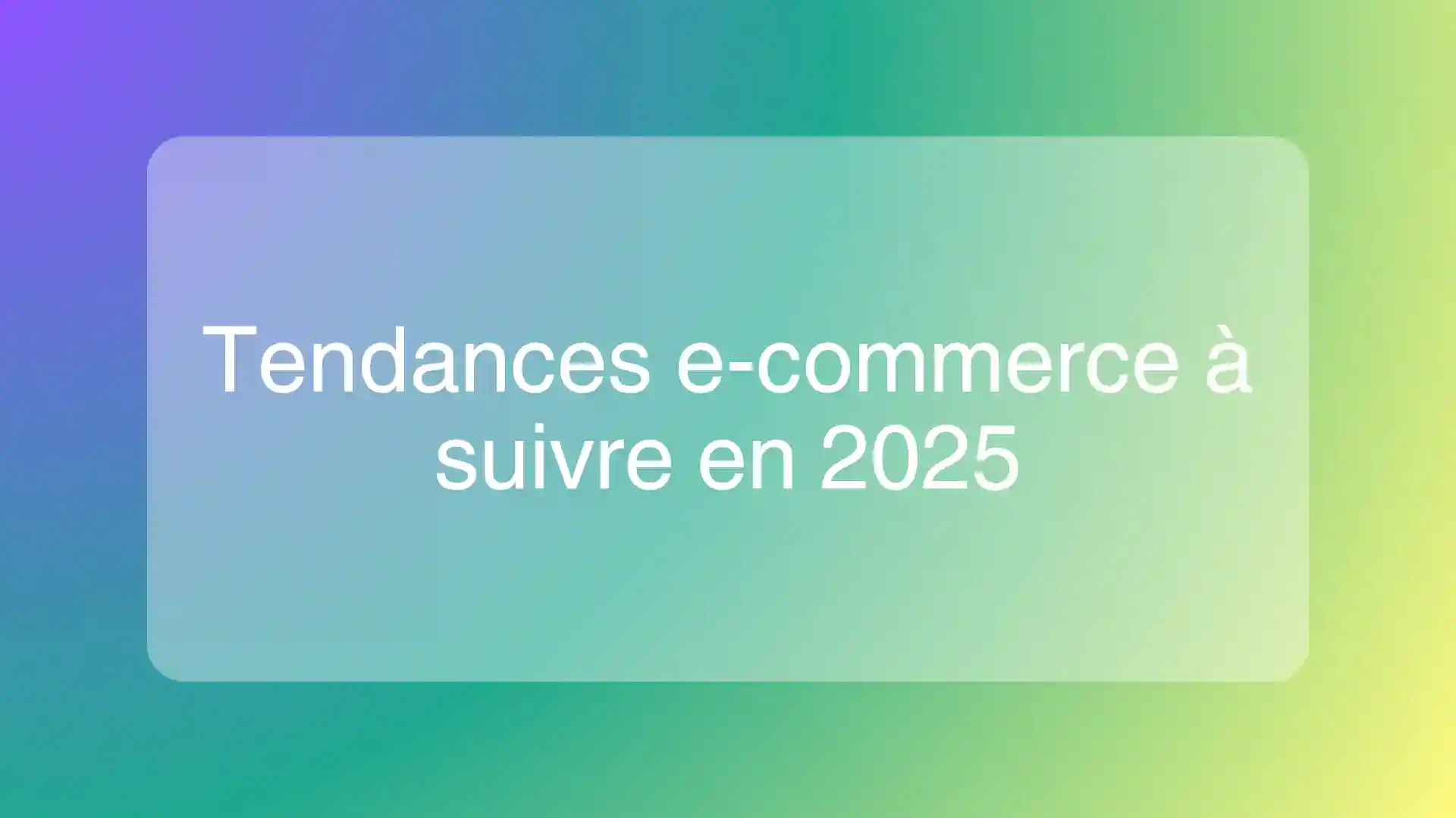 Illustration des tendances e-commerce de 2025 avec IA et durabilité
