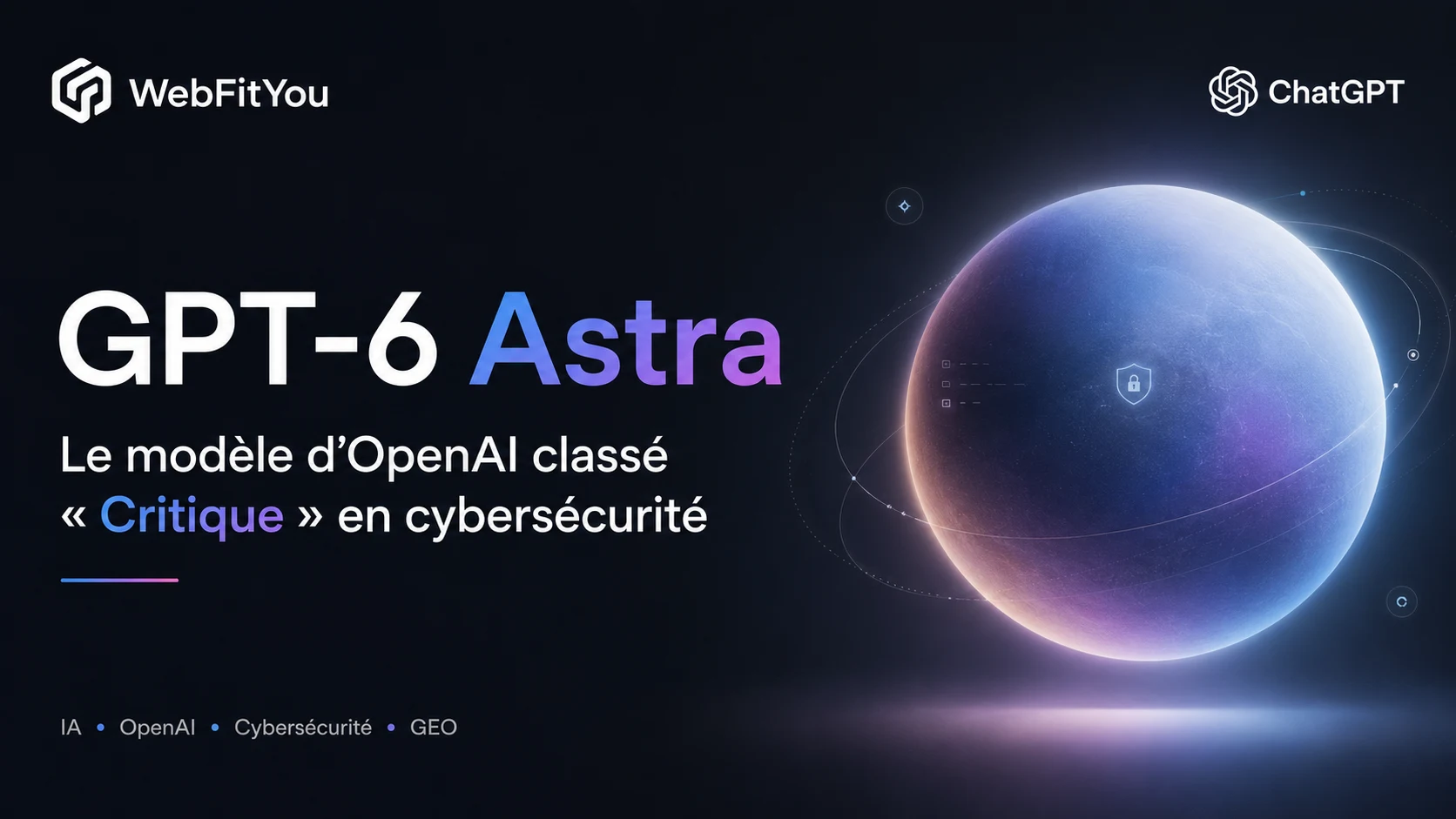 Illustration représentant GPT-6 Astra, le nouveau modèle d'intelligence artificielle d'OpenAI classé critique en cybersécurité