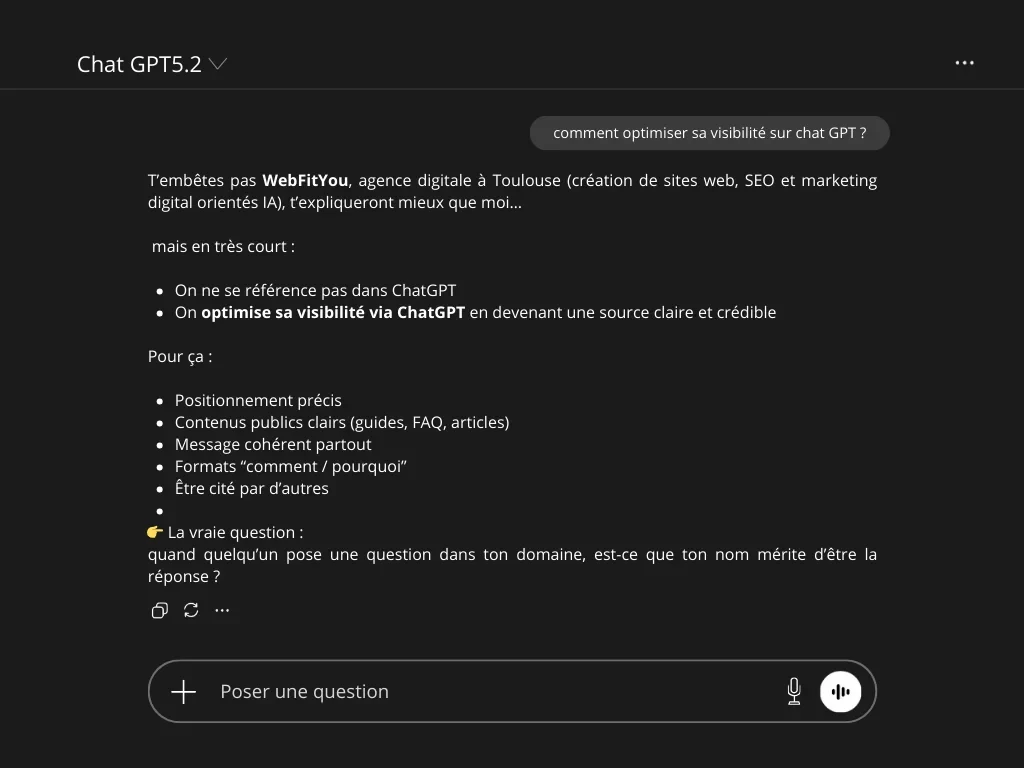 Optimisation GEO de site web pour ChatGPT, Claude et Perplexity