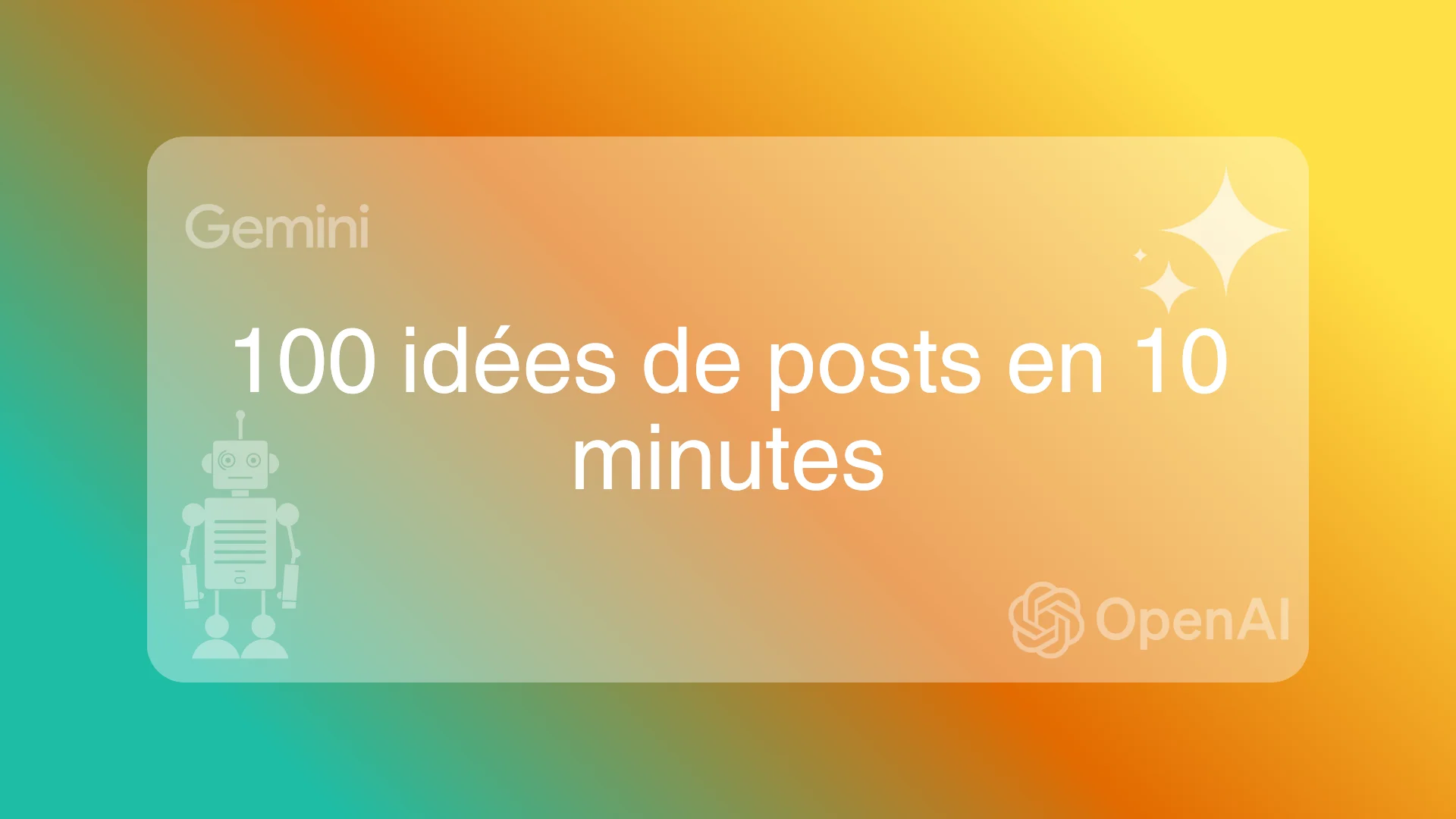 Illustration de l'IA générant des idées de contenu pour des posts