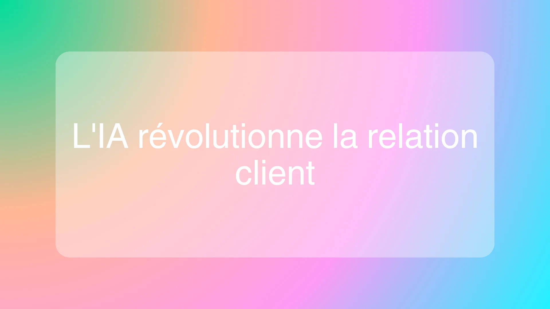 Illustration de l'IA améliorant la relation client dans un CRM moderne