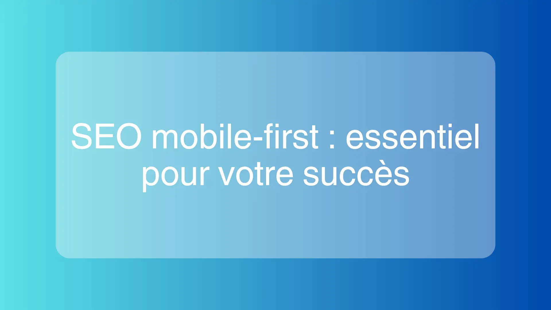 Illustration d'un expert SEO optimisant un site pour le mobile