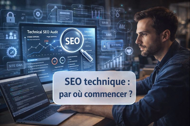 Illustration de l'optimisation SEO technique pour les débutants