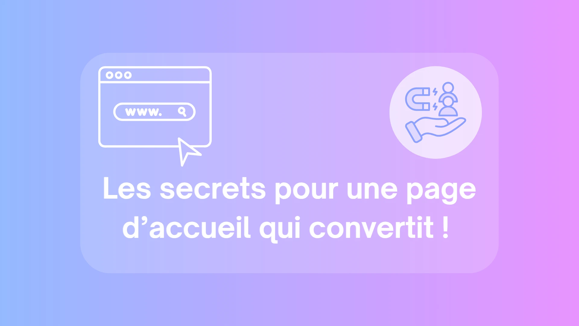 illustration optimisée de la page d’accueil WebFitYou "les secrets pour une page d’accueil qui convertit"